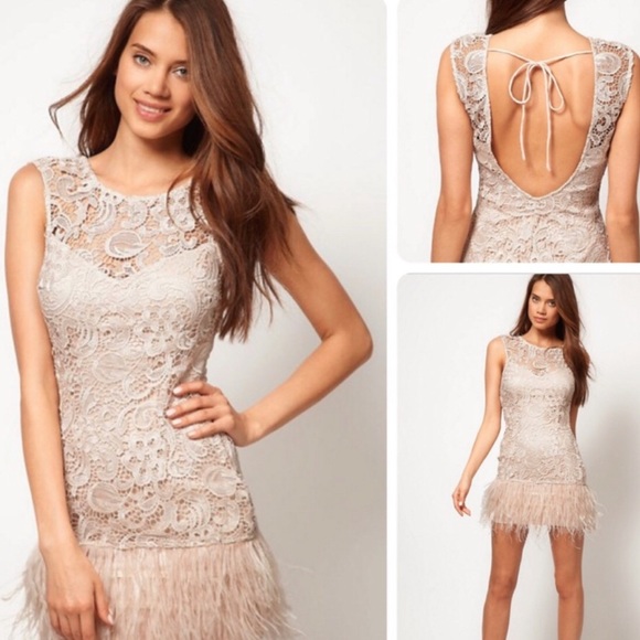 lipsy vip lace mineral dress
